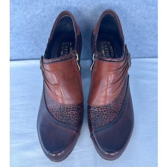 L'Artiste by Spring Step Womens sz 42 (10.5-11) Fia Ankle Bootie Block Heel BOHO - Picture 3 of 14